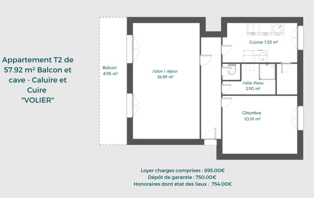 Annonces MAISON RHONE : Apartment | CALUIRE-ET-CUIRE (69300) | 58 m2 | 895 € 